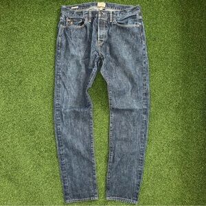 Todd Snyder Slim 32x32 Lightweight Japanese Selvedge Button Fly Jeans In Indigo